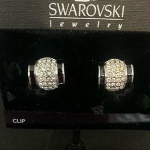 EUC Swarovski Pave Crystal Earrings